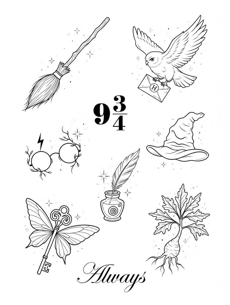 Halloween flash — witchy designs